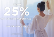 Wyndham Rewards Angebot bringt bis zu 25 % Rabatt Bis zu 25 Prozent Rabatt für Hotelbuchungen. Bils: © 2026 Wyndham Rewards
