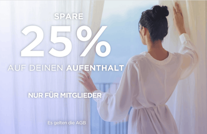 Wyndham_Rewards_Angebot Bis zu 25 Prozent Rabatt für Hotelbuchungen. Bils: © 2026 Wyndham Rewards